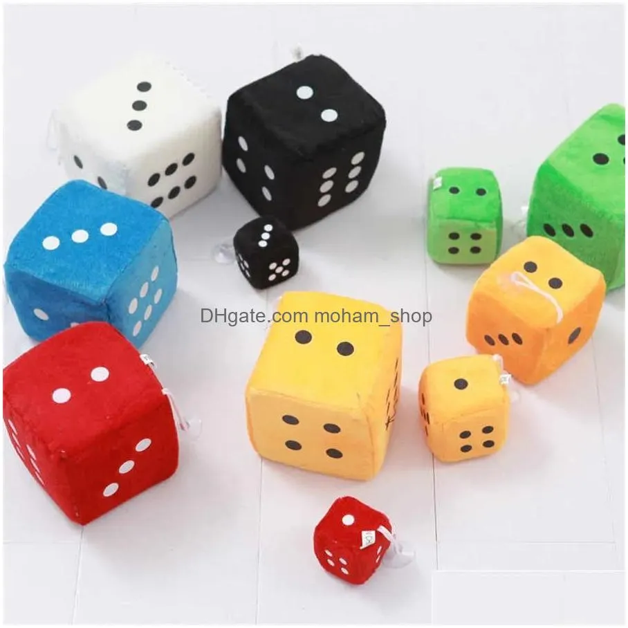short plush number dice educational aids side length10cm soft toys game props letter dice adsorbable stuffed toy