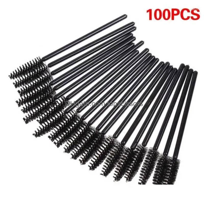 Makeup Brushes Disposable Eyelash Extension Eyebrow Brush Mascara Wand Applicator Spoolers Eye Lashes Cosmetic Drop Delivery Dhtkh