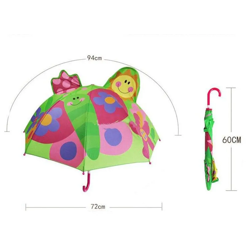 Rain Gear 33 Styles Lovely Cartoon Animal Design Umbrella For Kids Children High Quality 3D Creative Baby Sun Drop Delivery Baby, Kids Dhadz