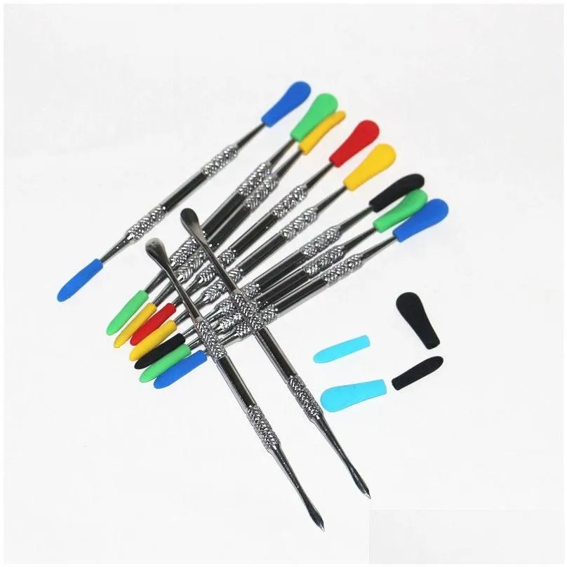 Waxs Dabbers Dabbing Tools With Sile Tips 120Mm Dabber Wax Stainless Steel Pipe Cleaning Tool Drop Delivery Dhipe