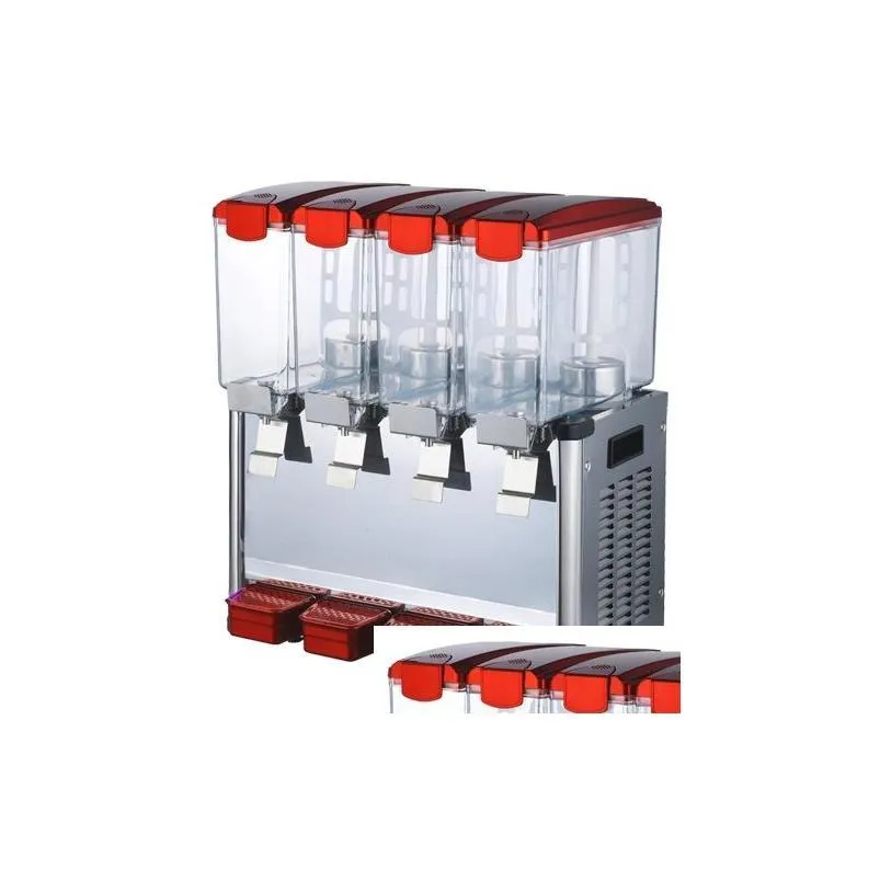 Other Kitchen, Dining & Bar Shipment To Door Eu Us 4 X 9L Tank Cold Function Kitchen Bar Juice Dispenser Frozen Drink Fruit Ice Bevera Dh91A