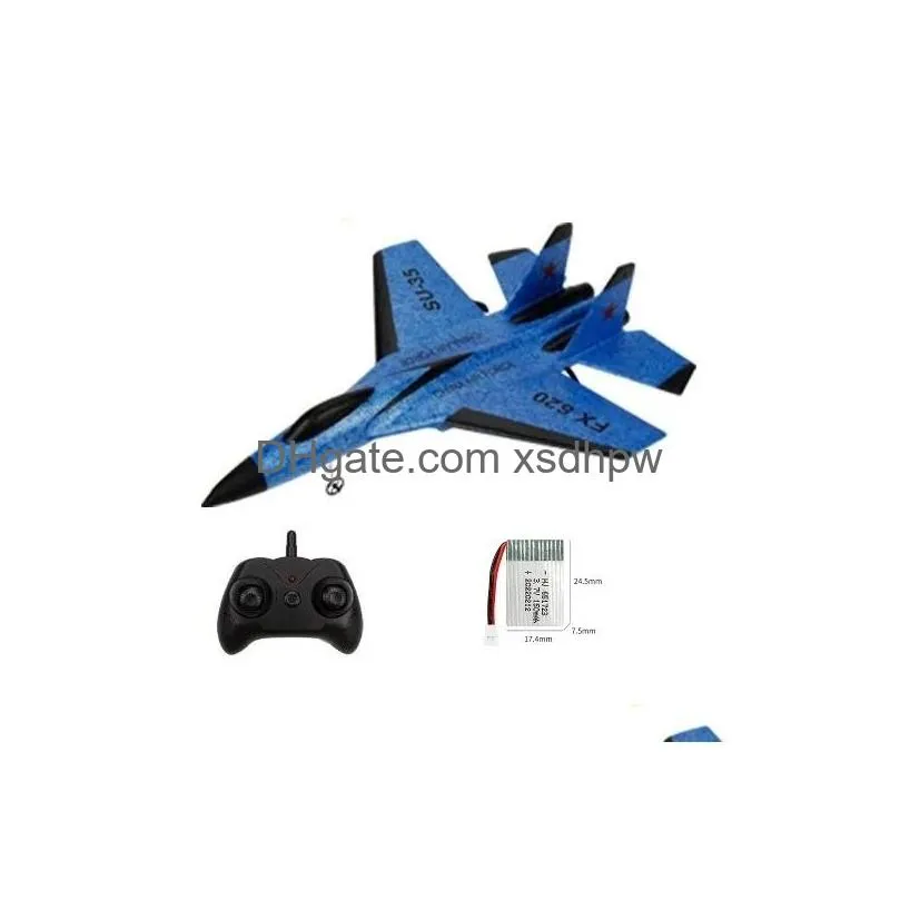 rc drone fx-620 su-35 rc remote control airplane 2.4g remote control fighter hobby plane glider airplane epp foam toys rc plane 220719