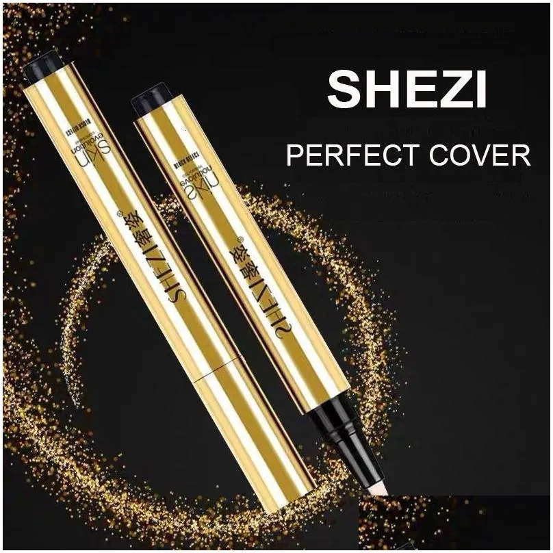 Concealer Shezi 3 5G Foundation Liquid Dark Eye Circle Pen Spot Acne Perfect Skin Care Makeup Beauty Cosmetics 230801 Drop Delivery Dhacg