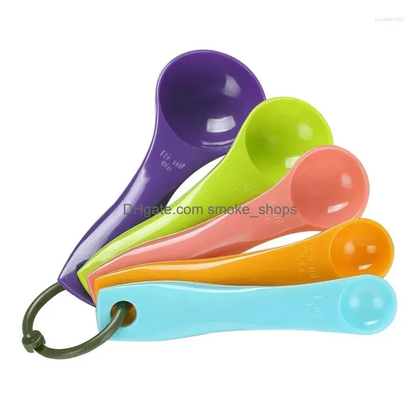 measuring tools 5pcs/set kitchen spoon protein powder teaspoon milk cup coffee scale sugar scoop baking accessories cooking