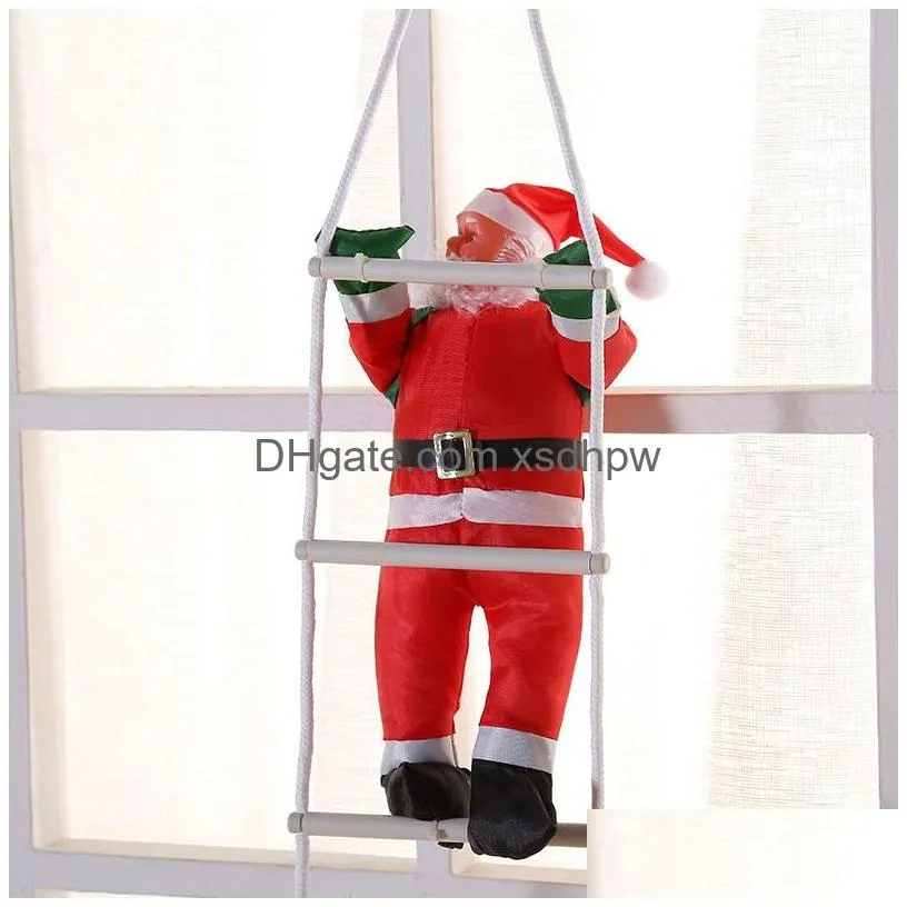 creative christmas decorations window decorations christmas elderly ladder wholesale