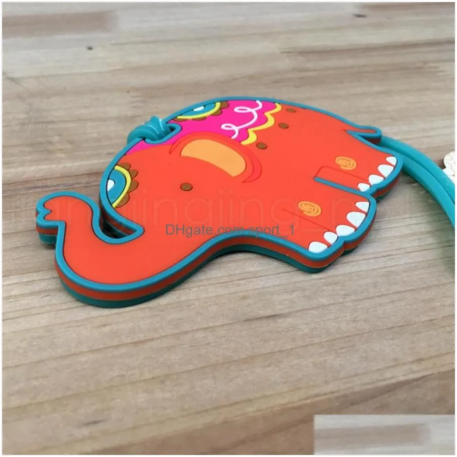 50pcs lucky elephant luggage tags baby shower favors wedding party giveaways gift airline luggage creative gifts rra19095613953