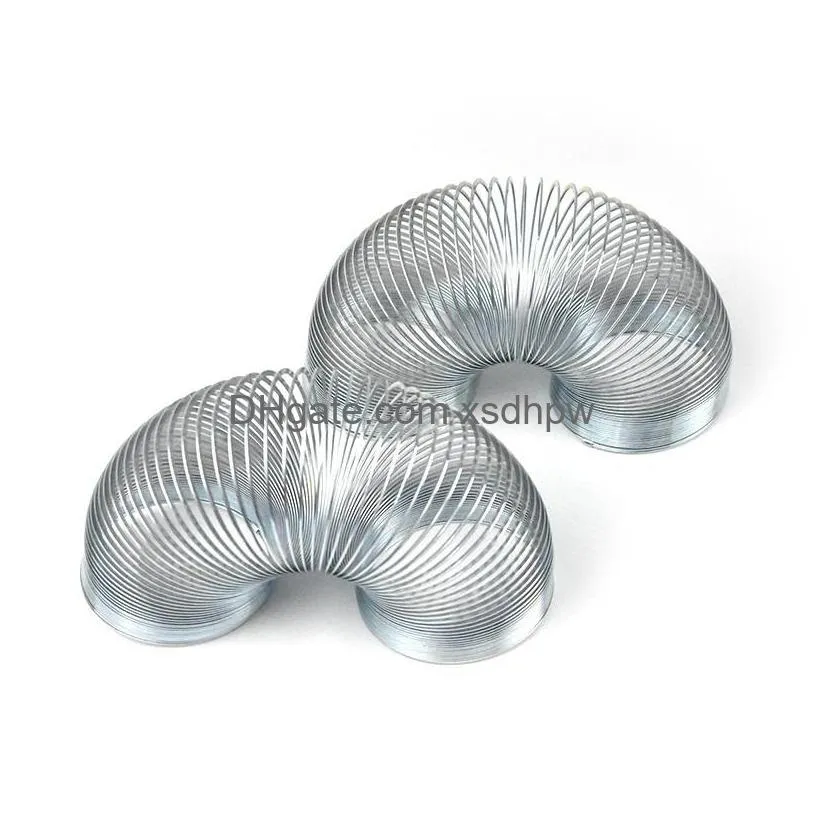 slinky walking spring metal decompression toys party gifts gifts wholesale toys suitable for 5 year old girls and boys