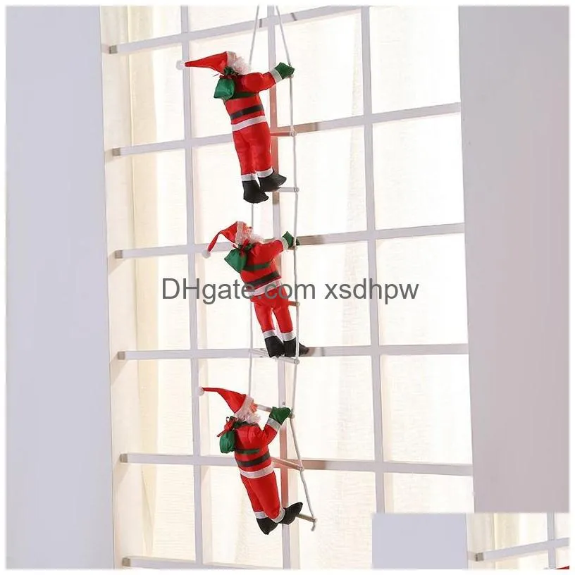 creative christmas decorations window decorations christmas elderly ladder wholesale