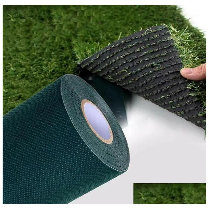 decorative flowers wreaths 151000cm garden self adhesive joining green tape synthetic seaming grass jointing decoration lawn tu6052073