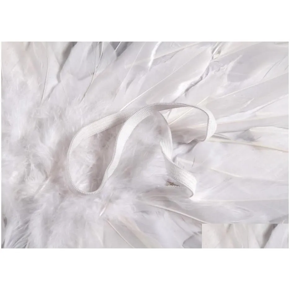 Costume Accessories Feather Butterfly Fairy Angel Wings Costume Accessories For Kids Adts Black White Red Pink Drop Delivery Apparel C Dh3Pa