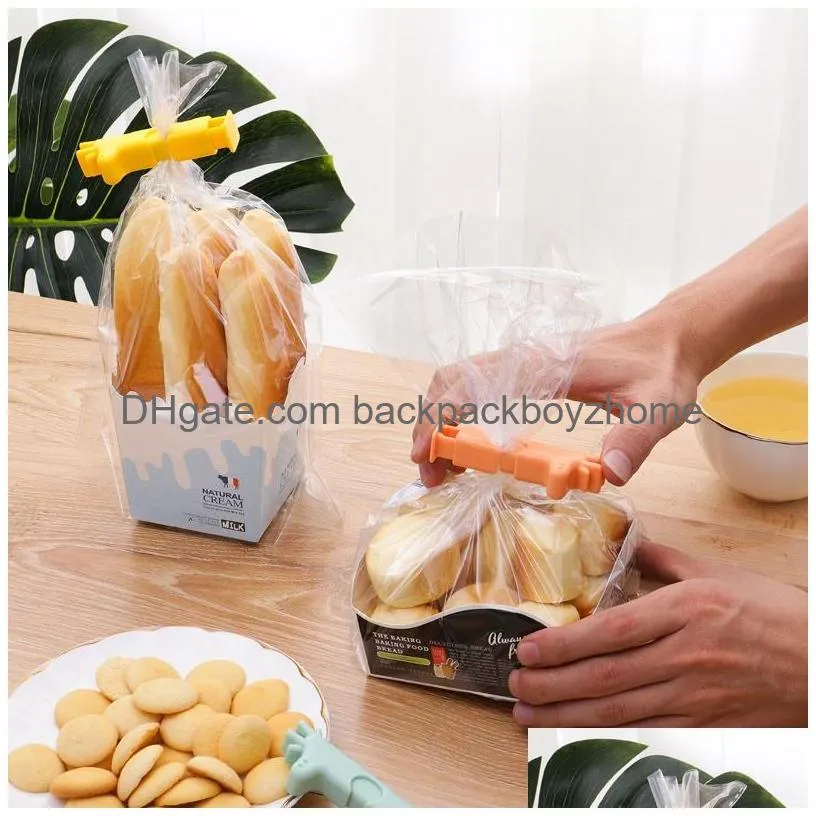 Bag Clips Portable Sealed Clips Kitchen Storage Food Snack Sealing Bag Moisture-Proof Clamp Sealer Buckle Clip Drop Delivery Home Gard Dhulf