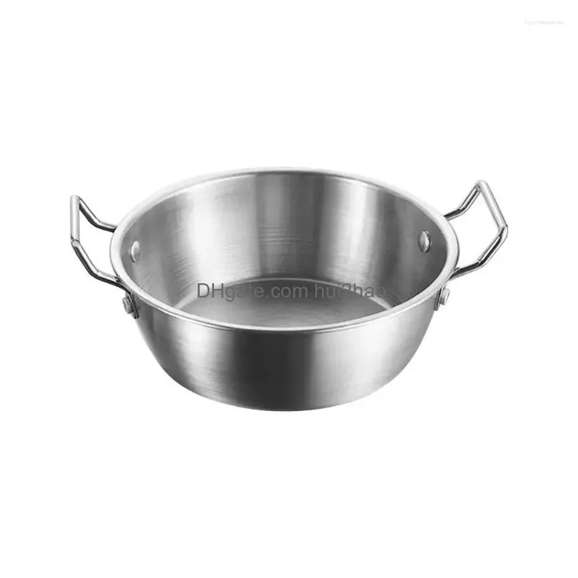 plates 1pcs with handle stainless steel bowl serving korean cuisine sauce seasoning dish gold silver kitchen tableware