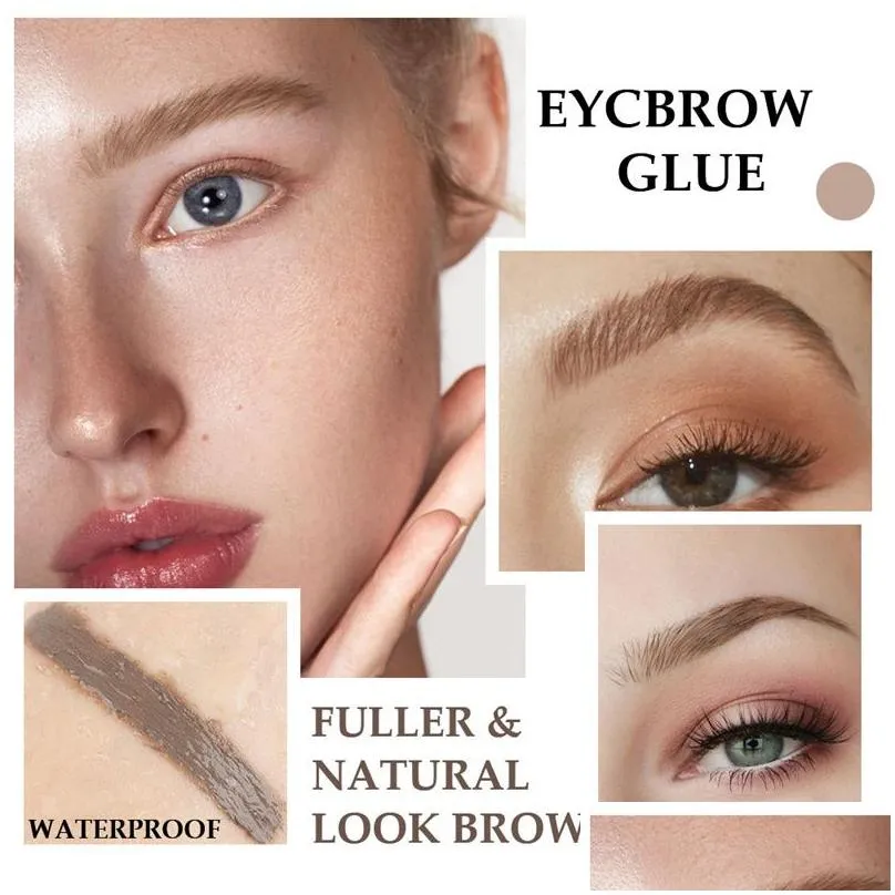 Eyebrow Enhancers Fiber Brow Mascara Lasting Natural Eyebrow Dyeing Cream Gel Vegan Forma Growth Thickening Eye Styling Glue Drop Deli Dh5Wy