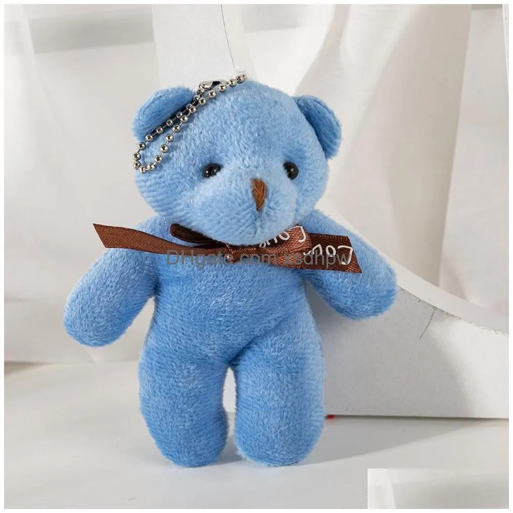 little bear doll pendant plush toy keychain creative doll small gift wholesale bag accessories wholesale