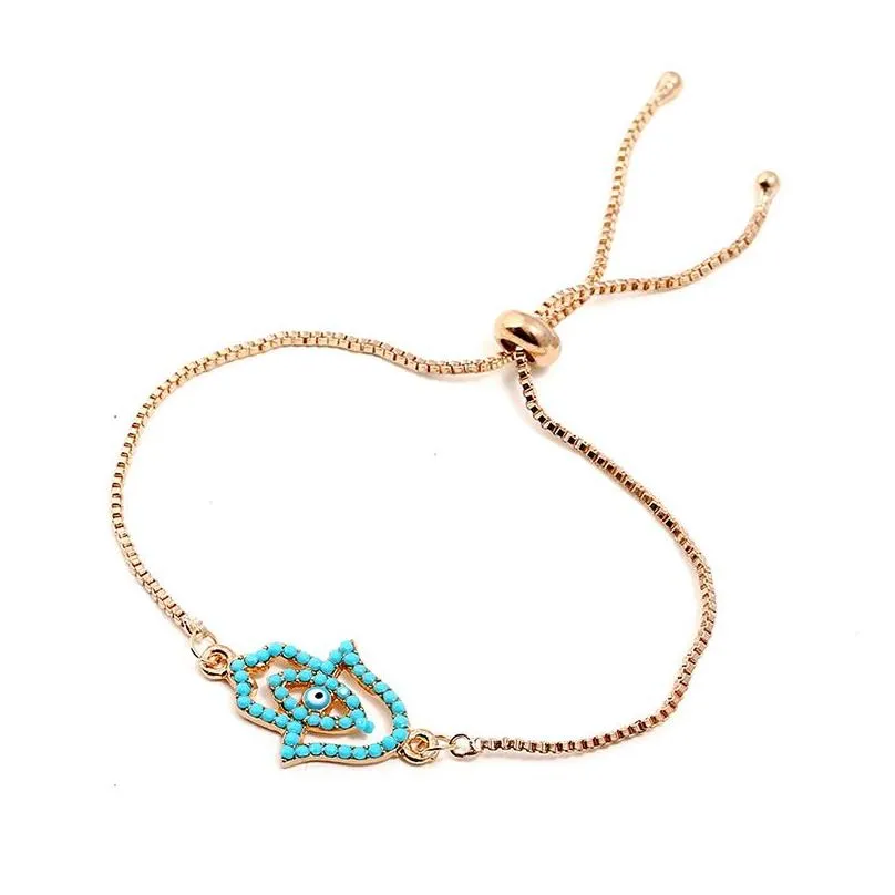  turkey crystal blue evil eye bracelets for women good luck elephant hamsa hand of fatima love charm adjustable bracelets jewelry