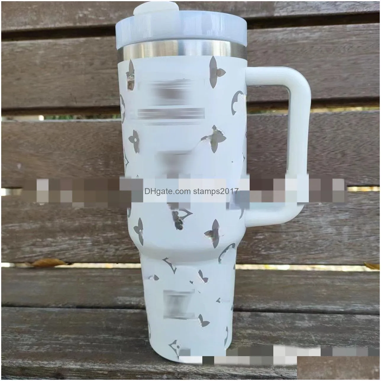 top large capacity second generation 40oz handle cup large capacity large ice cups 304 stainless steel in-car thermos