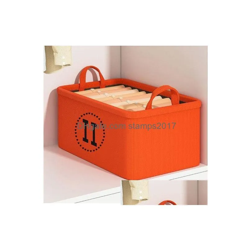 storage basket cotton linen eva thickened fold wardrobe storage basket clothes socks sundries storage box
