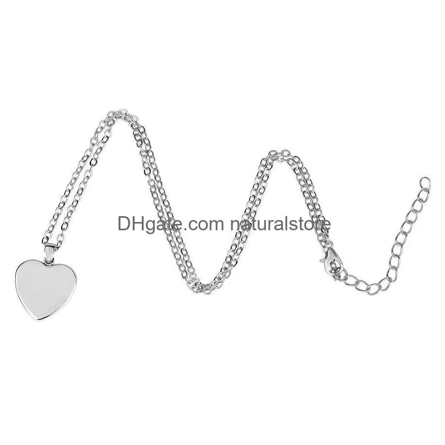 Pendant Necklaces We Love You Mom Necklace Best Ever Glass Heart Shape Pendants Sier Chains For Women Mama Mothers Day Fashion Jewelry Dh9Ow