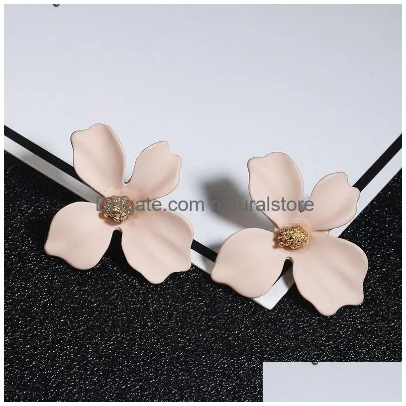 Stud Korean Cute Small Flower Stud Earrings For Women Trendy  And Sweet Statement Earring Girl 2022 Fashion Jewelry Gift Drop De Dhhku