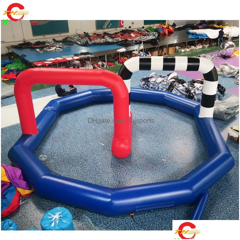  ship outdoor activities inflatable gokart racing track game toys didi car bumber balls race arena for sale