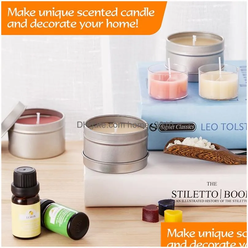 diy candle crafting tool kit scented candles making kit supplies beginners set soy wax melting pouring pot fragrance oil tins dyes wicks wedding party gift