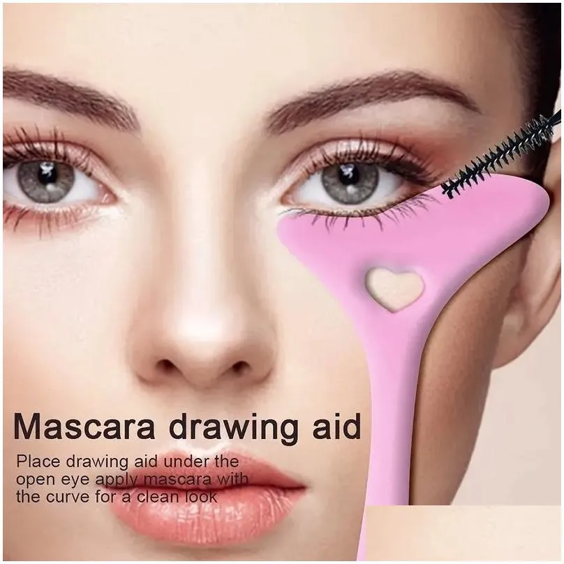 Eyebrow Tools & Stencils By Eyeliner Stencils Wing Tips Mascara Ding Aid Sile Tool Mtifunctional Eye Makeup For Beginners Drop Deliver Dhpur