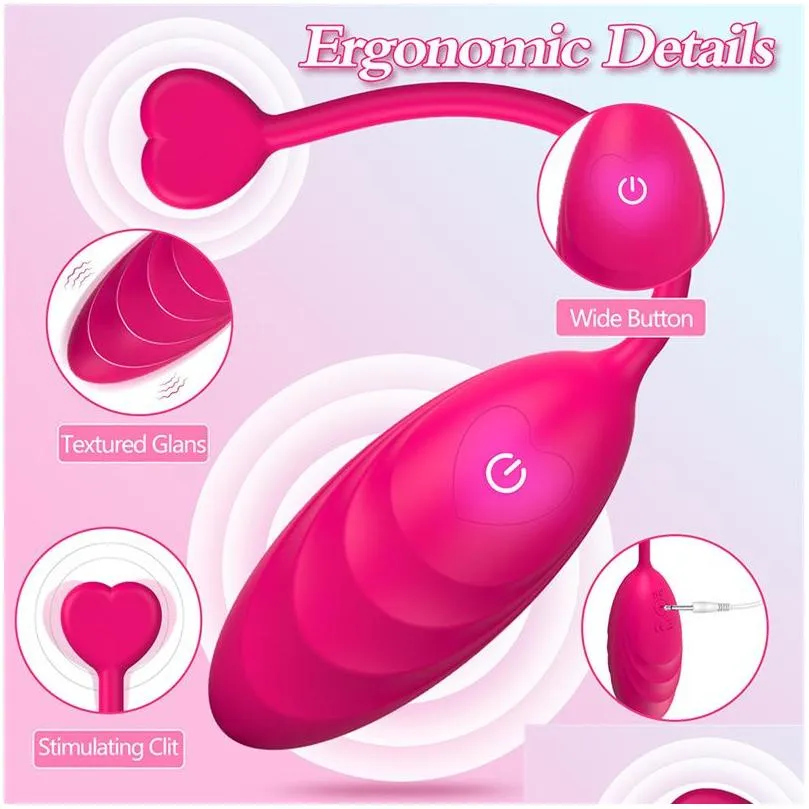 Leg Massagers Wireless Remote Control Vibrating Egg Powerf Y Toys For Couples G-Spot Vibrator Clitoris Stimator Love Adts Toy Drop Del Dhgei