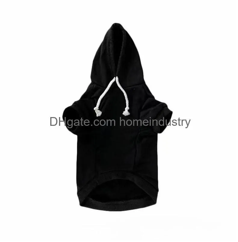 Designer Dog Clothes Brand Apparel Cotton Dogs Hoodies Classic Letters Printed Cold Protective Winter Coats Warm Puppy Pet Clothing B Dhrjb