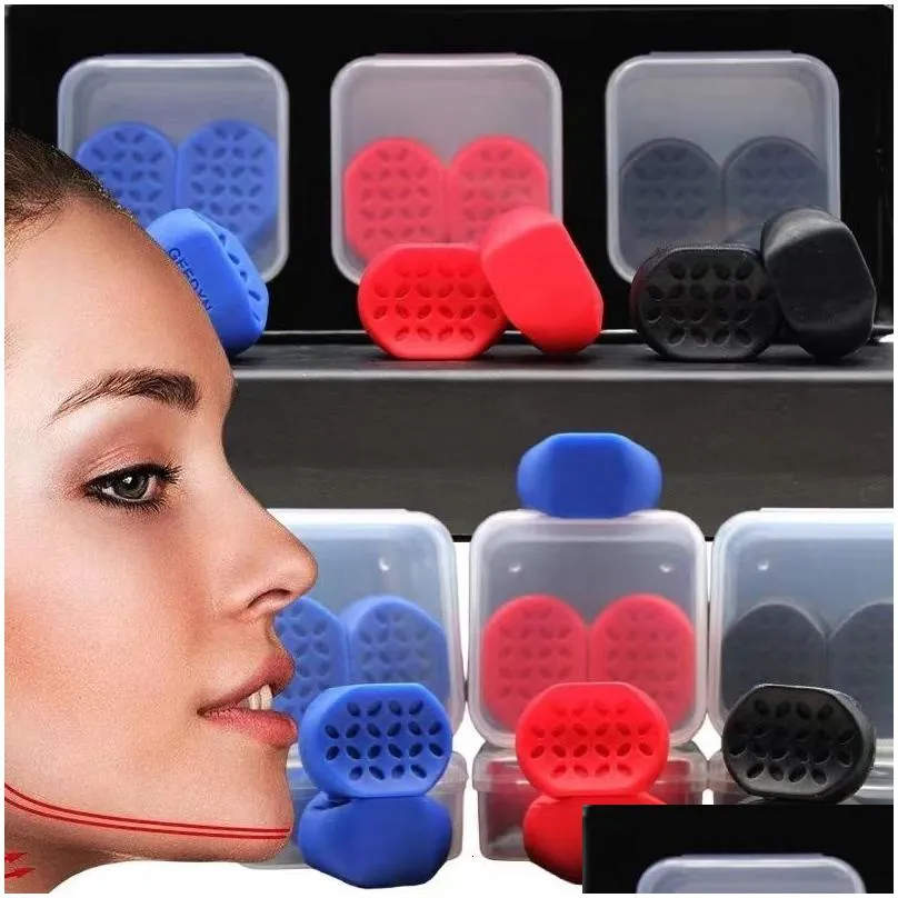 Fitness Balls Exerciser Ball Jaw Muscle Toner Trainin Antiaging Foodgrade Silica Face Chin Cheek Lifting Slimmin 230904 Drop Delivery Dh48M