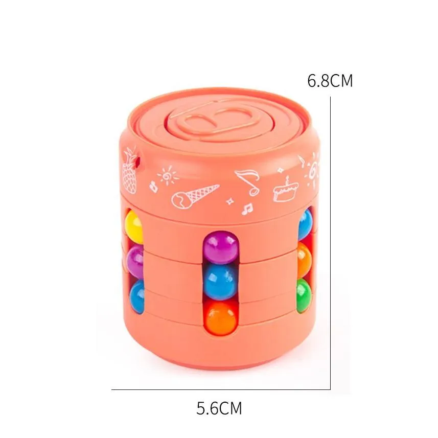 Festive Favor Gift Rotating Magic Bean S Ball Can Cube Decompression Toy Fidget Spinner Drop Delivery Dhhx6