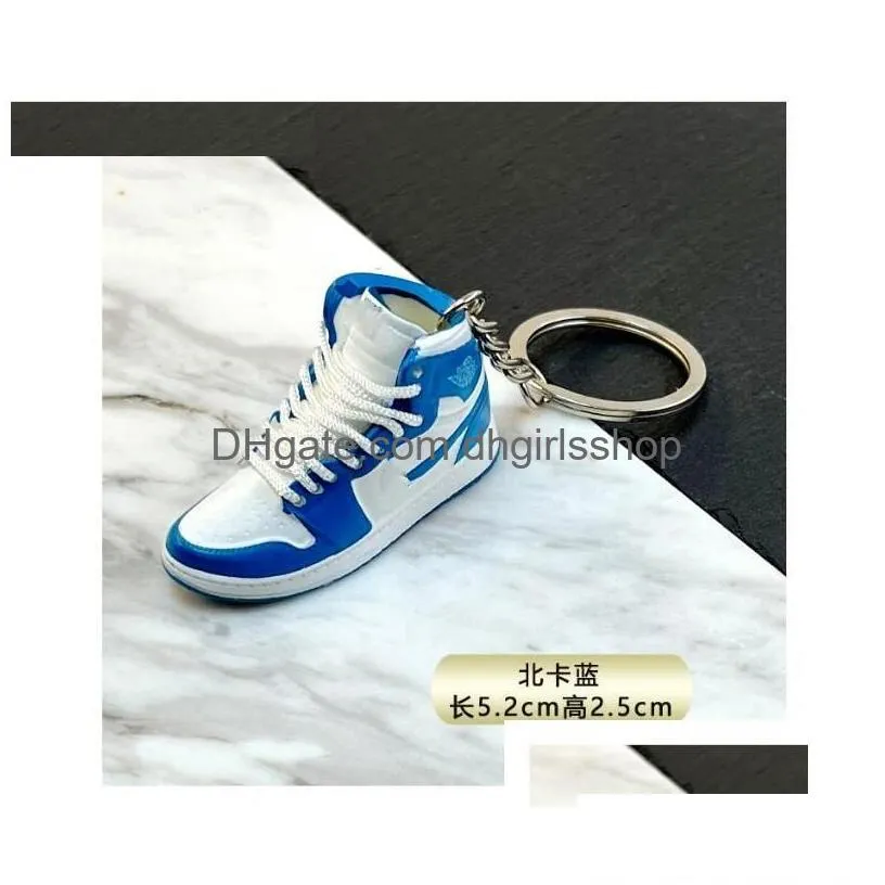 Keychains & Lanyards Keychains Lanyards Designer 83 Styles 3D Basketball Shoes Keychain Stereoscopic Sneakers For Women Bag Pendant M Dhmkj