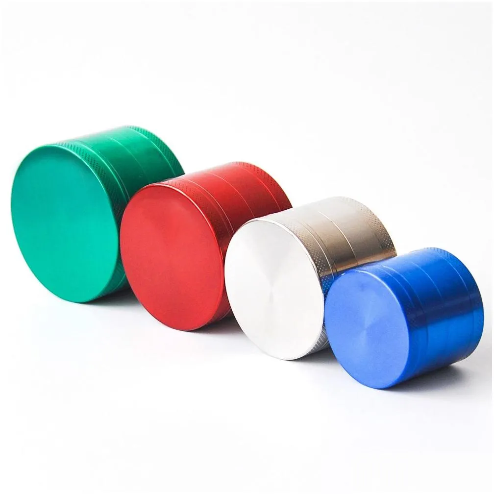 sharpstone grinder herb grinder smoking accessories metal zinc alloy tobacco herbal grinders 4 layers 40/50/55/63mm diameter 7 colors