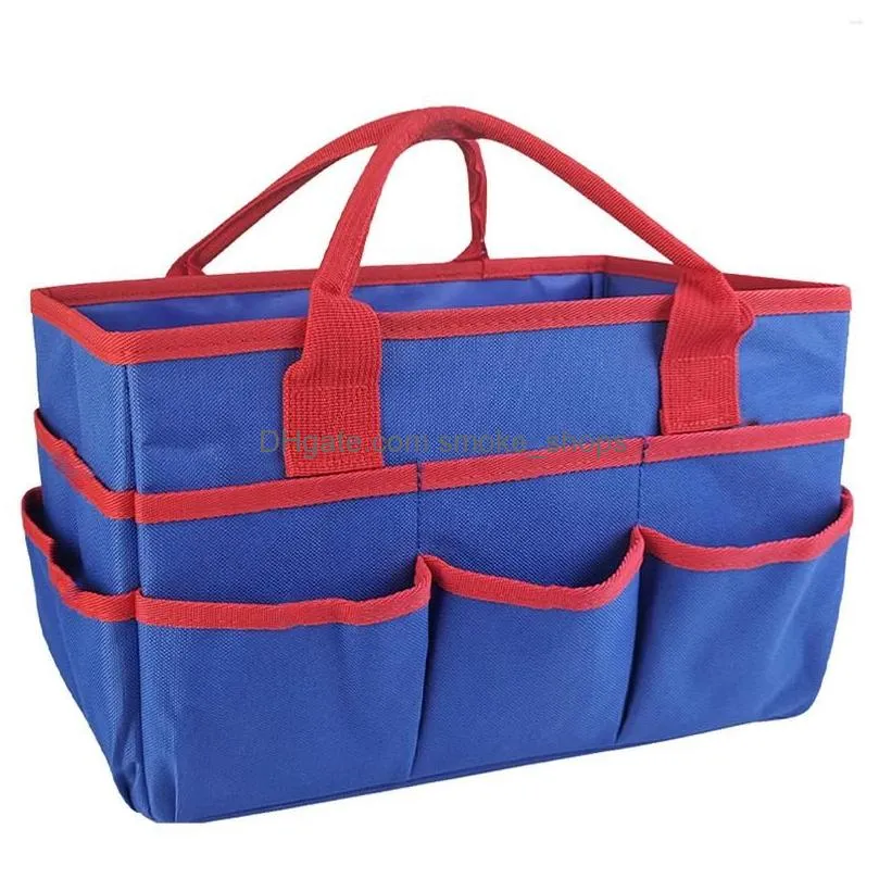 storage bags blue red teachers craft art pets cleaning supplies caddy multipurpose tool waterproof tote bag carrying organizer with