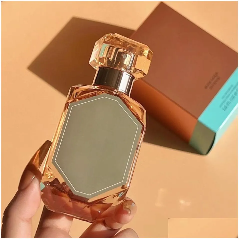 Incense Newest Arrive Women Per Rose Gold Intense Edp Co 75Ml Fragrance For Lady Elegant And Charming Floral Smell High Quality Parfum Dhq9X