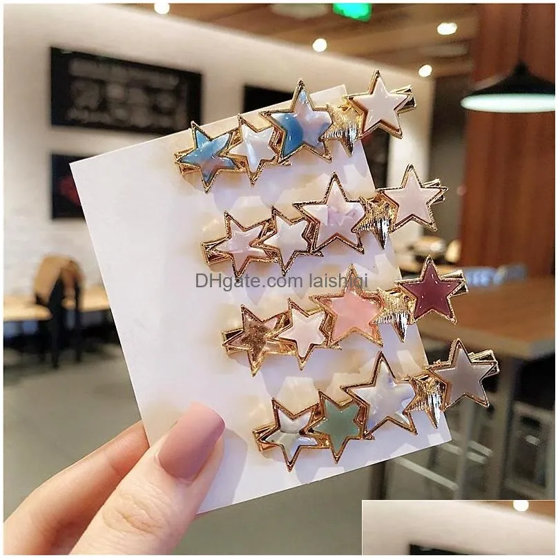 arrival 1pc japan women girls acetic acid hair clips hairpins love side clip barrettes lady pins hairgrips accessories