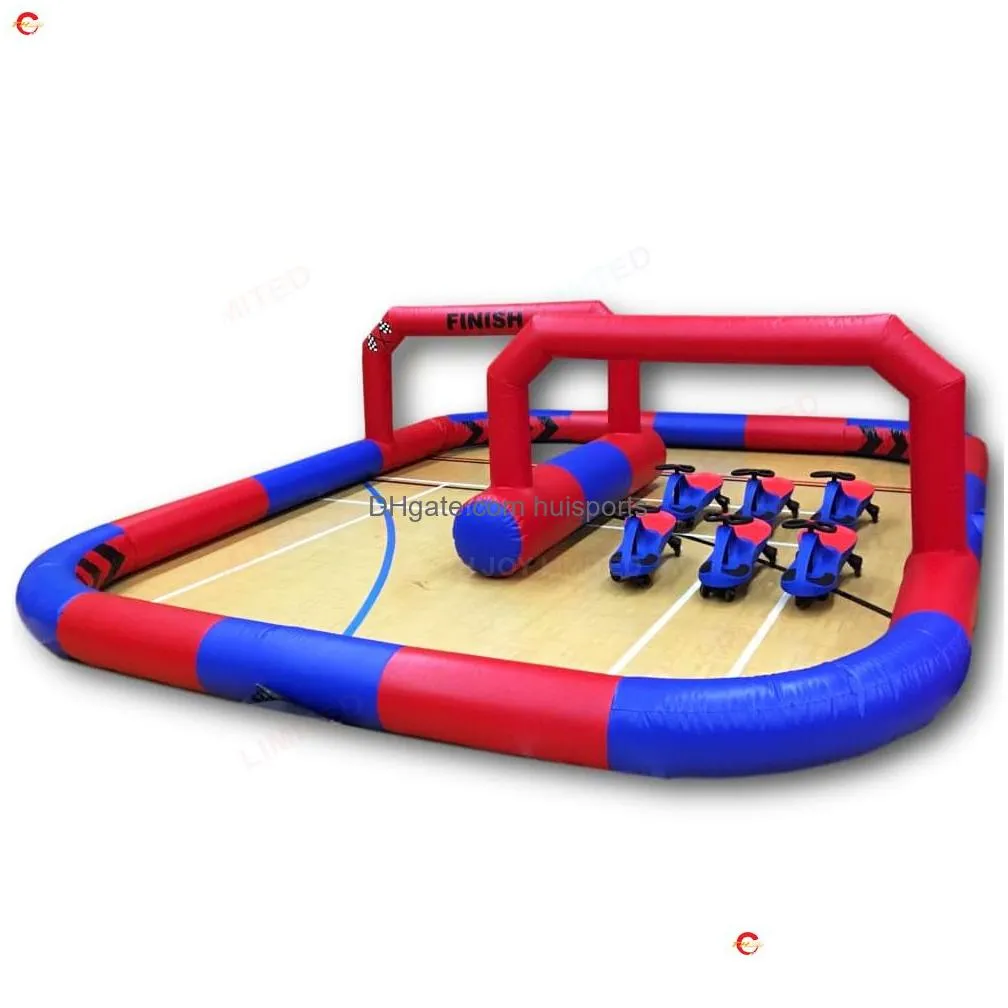outdoor activities air outdoor sports air tight 11.6x9.9mh inflatable race track gokart arena