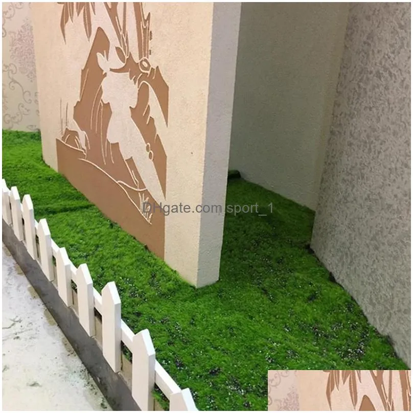 decorative flowers wreaths 1m straw mat green artificial lawn carpet fake turf home garden moss floor diy wedding decoration