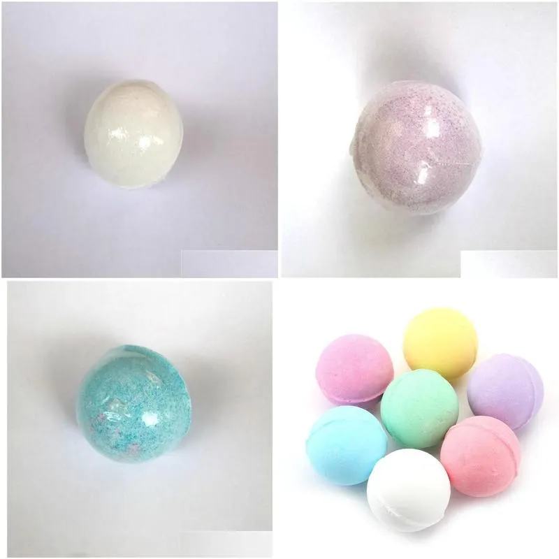 health 10g bath salt ball random color natural bubble bath bomb ball  oil handmade spa bath salts ball fizzy jxw513