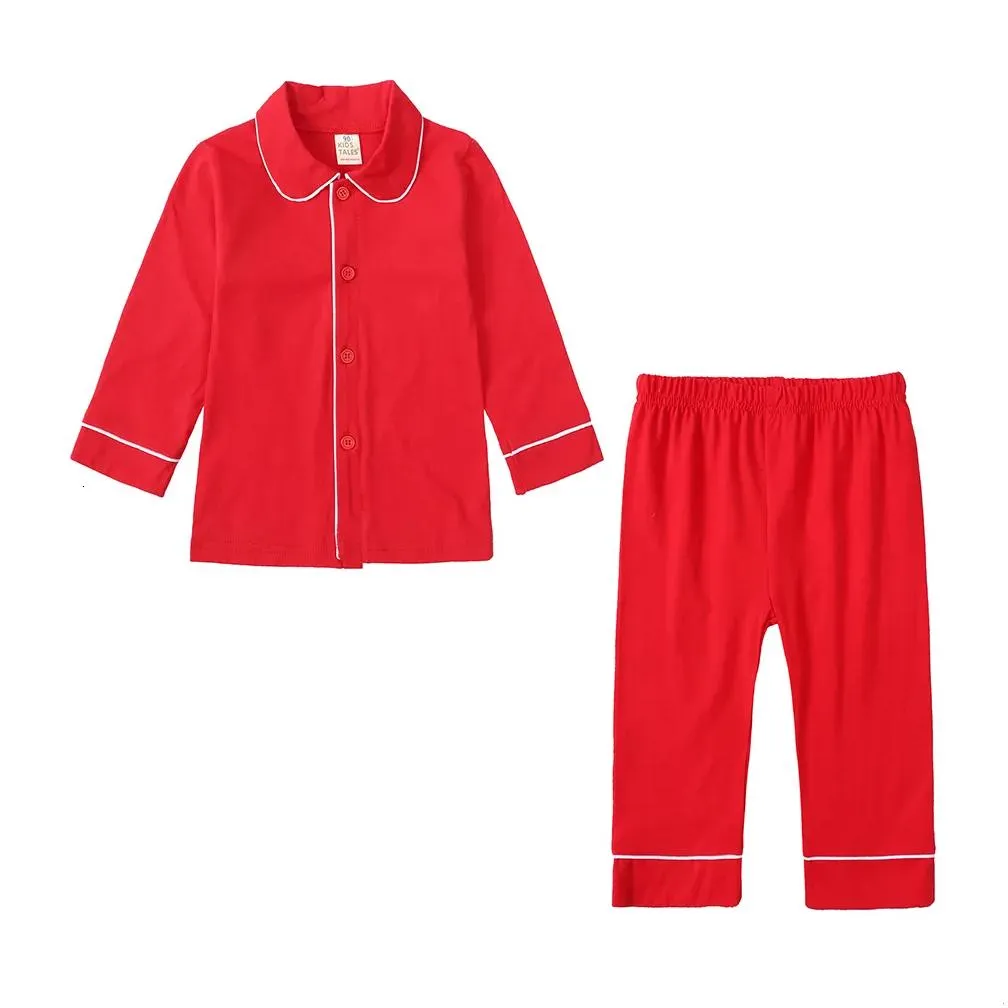 Pajamas 2023 Style Christmas Kids Baby Boys Girls Button Veet Pyjamas Family Matching Festival Pjs Children Hooded Cardigans Drop Del Dhlht
