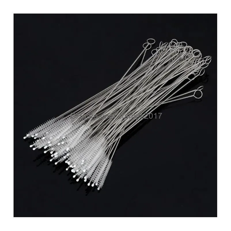 wholesale 17cm drinking straws brushes 100x pipe cleaners nylon straw length for sippy cup bottle and tube
