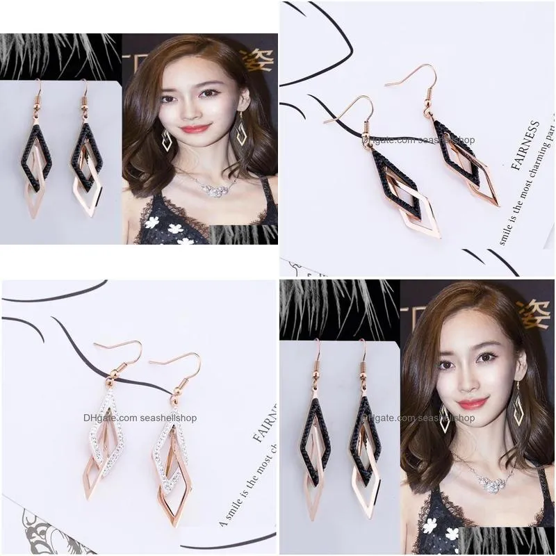 Dangle & Chandelier Designer Earrings Fashion Stud Tassel Long Suitable For Social Gathering Party Charm Ear Jewelry Ohrringe Wedding Dhd53