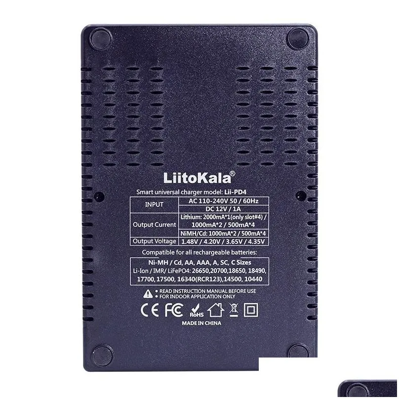 good quality liitokala lii-pd4 nickel-hydrogen battery  for li-ion battery 