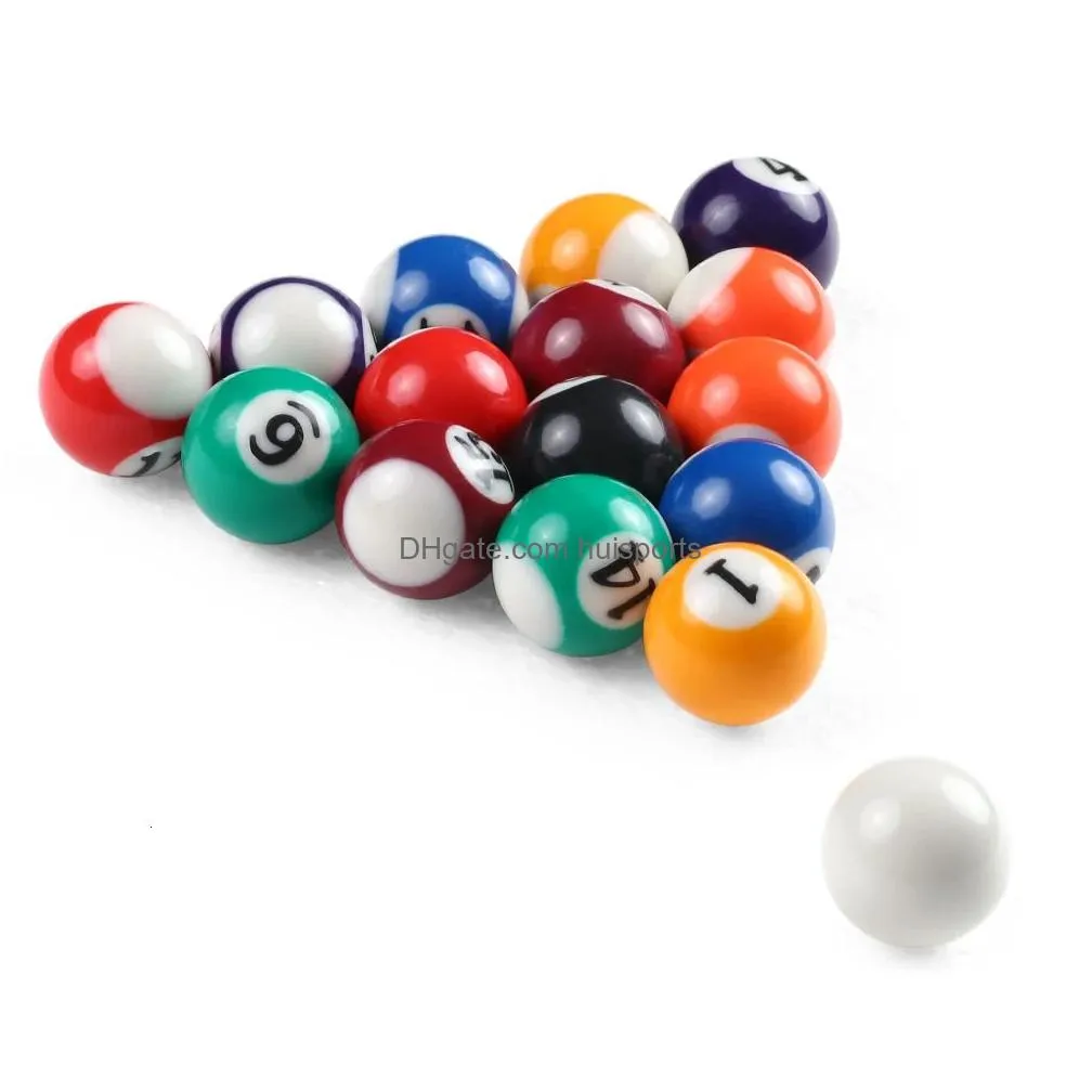 25mm 32mm 38mm children billiards table balls set resin small pool cue balls full set 240219