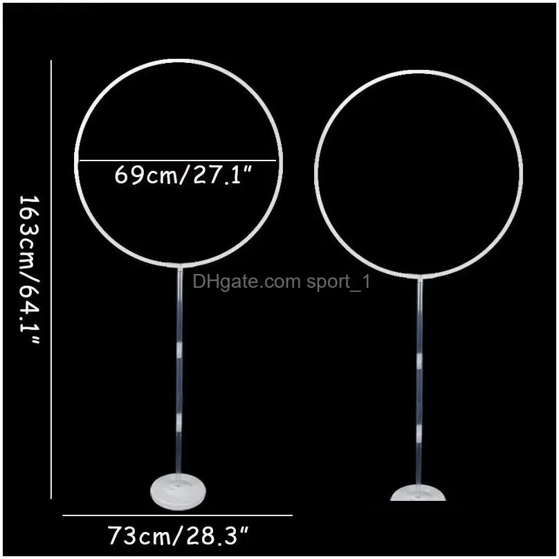 163cm circle arch frame balloon stand holder wedding background decor balloons garland birthday party decorations baby shower8396398