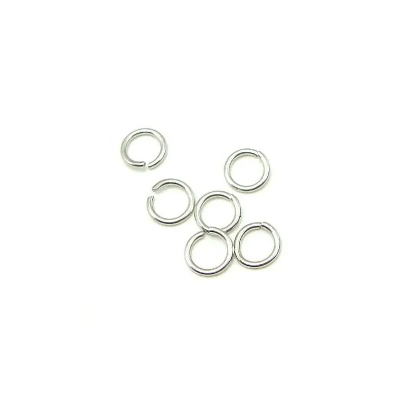 100pcs lot 925 sterling silver open jump ring split rings accessory for diy craft jewelry gift w5008 259o