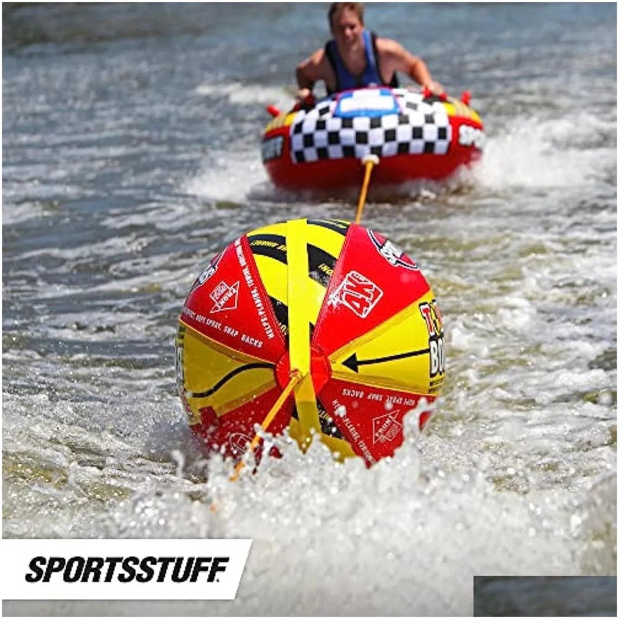 Towing Sportsstuff Booster Ball Towable Tube Rope Performance Drop Delivery Sports Outdoors Water Sports Wakeboarding Waterskiing Dhwci