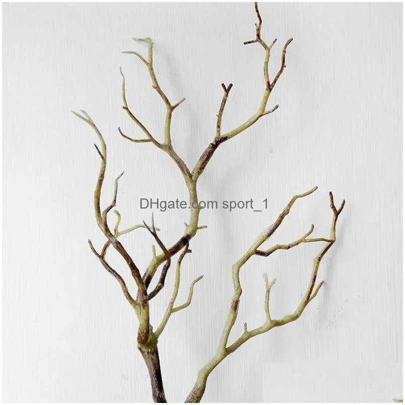 1pcs 35cm artificial tree branch simulation peacock coral plastic fake plant branch balcony decor diy wedding home decoration1412507