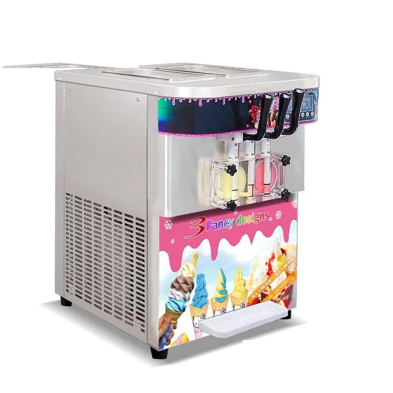 Other Kitchen, Dining & Bar To Door Usa Kitchen Equipment 3 Flavours Desktop Mini Soft Ice Cream Hine Drop Delivery Home Garden Kitche Dhfan