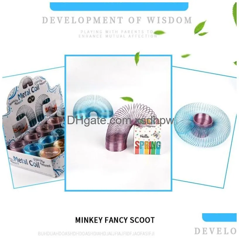 slinky walking spring metal decompression toys party gifts gifts wholesale toys suitable for 5 year old girls and boys