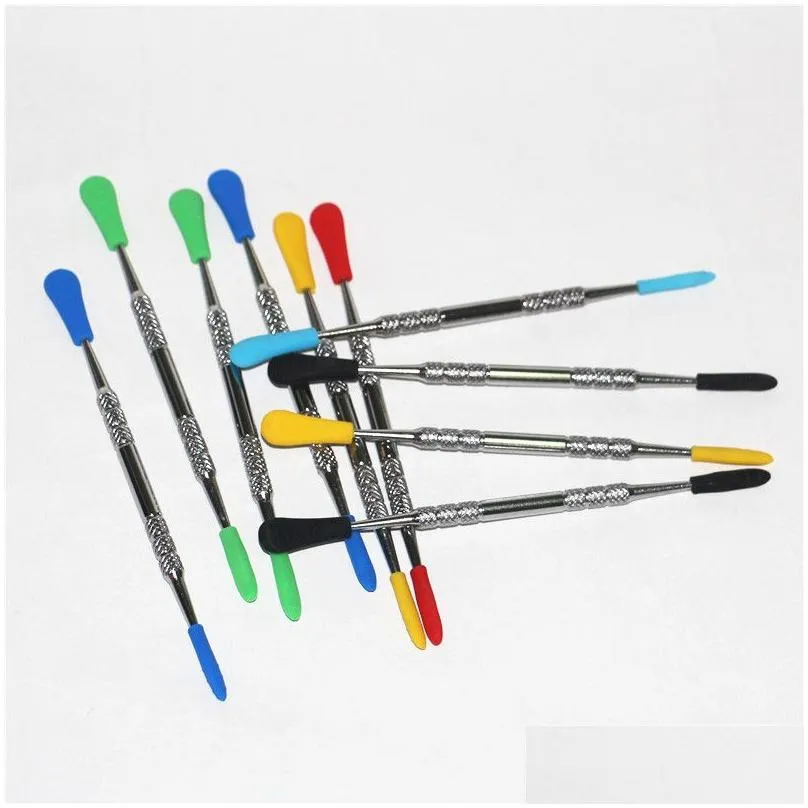 Waxs Dabbers Dabbing Tools With Sile Tips 120Mm Dabber Wax Stainless Steel Pipe Cleaning Tool Drop Delivery Dhipe